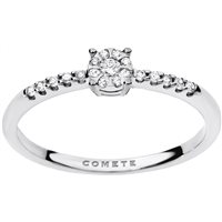 Anello Comete Donna Solitari in Oro bianco Diamante 0.13 Ct ANB1729 - ANB1729